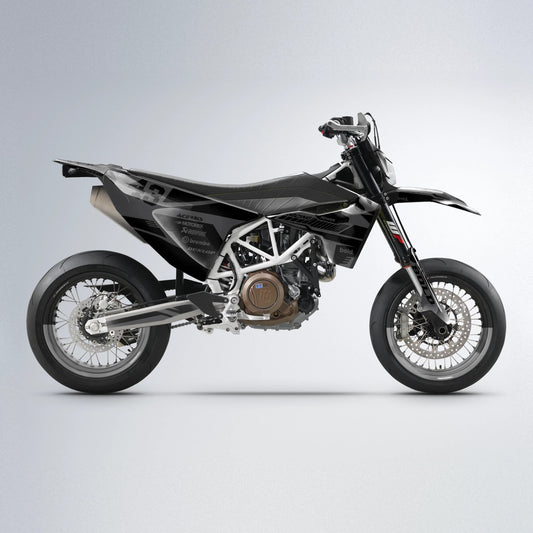 STEALTH Husqvarna 701 supermoto graphics kit in Silver