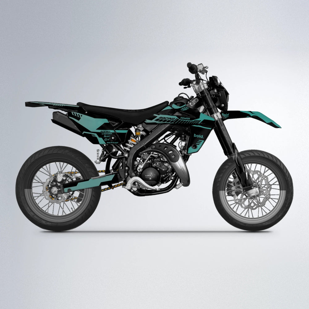 STEALTH Rieju MRT supermoto graphics kit in Mint