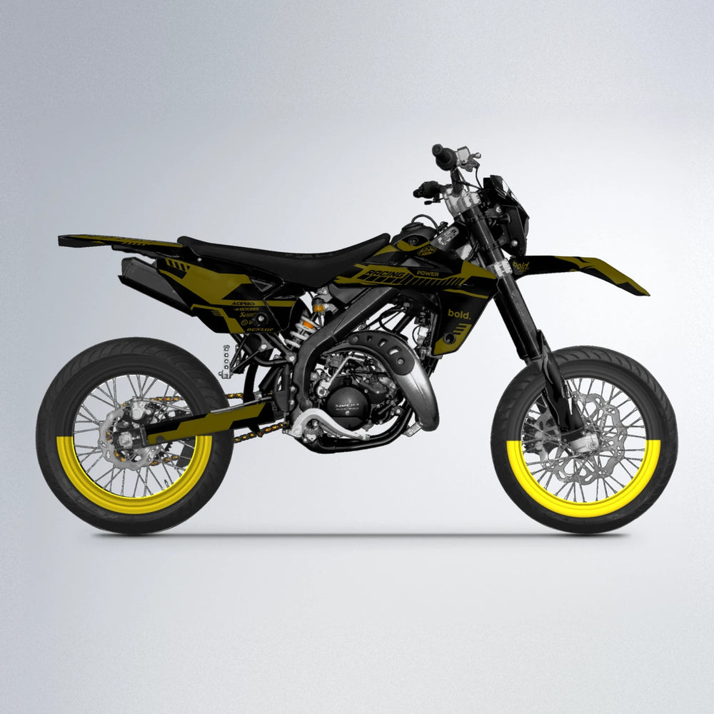STEALTH Rieju MRT supermoto graphics kit in Yellow