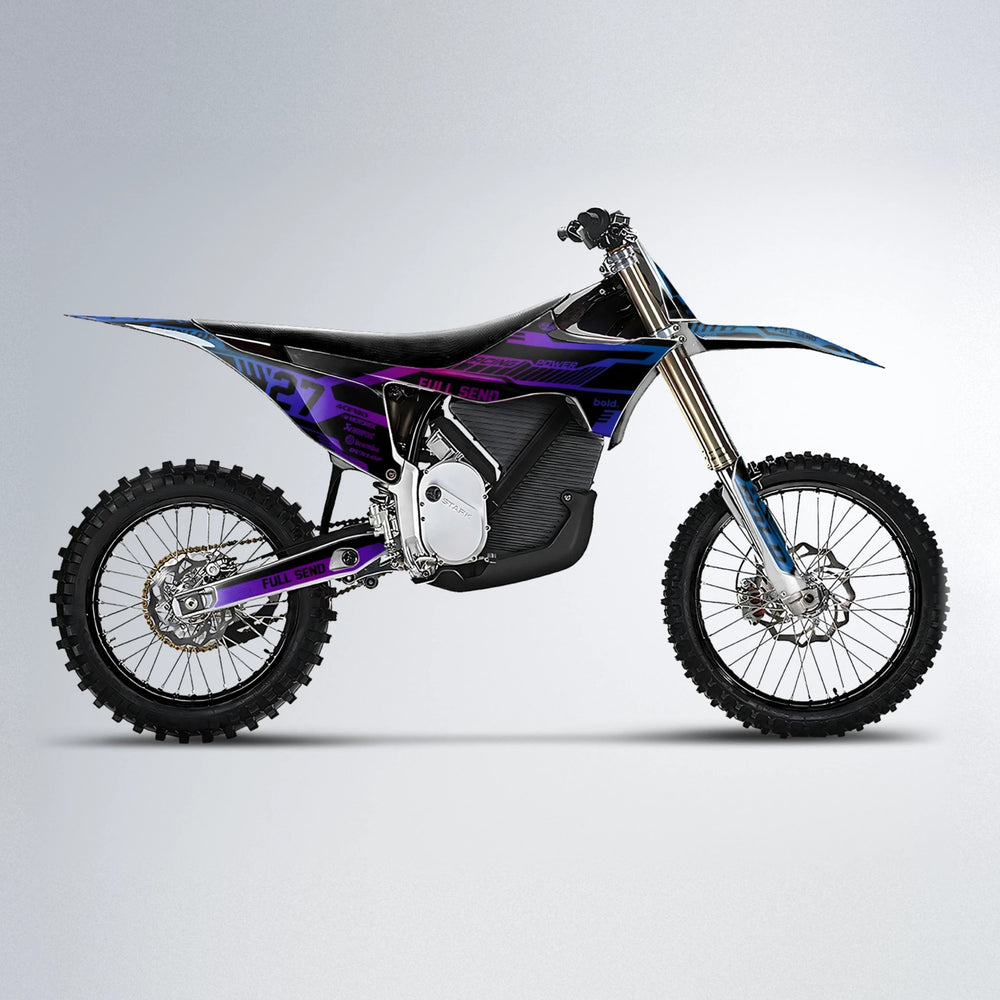 STEALTH Stark Varg MX motocross graphics kit in Blue Purple Fade