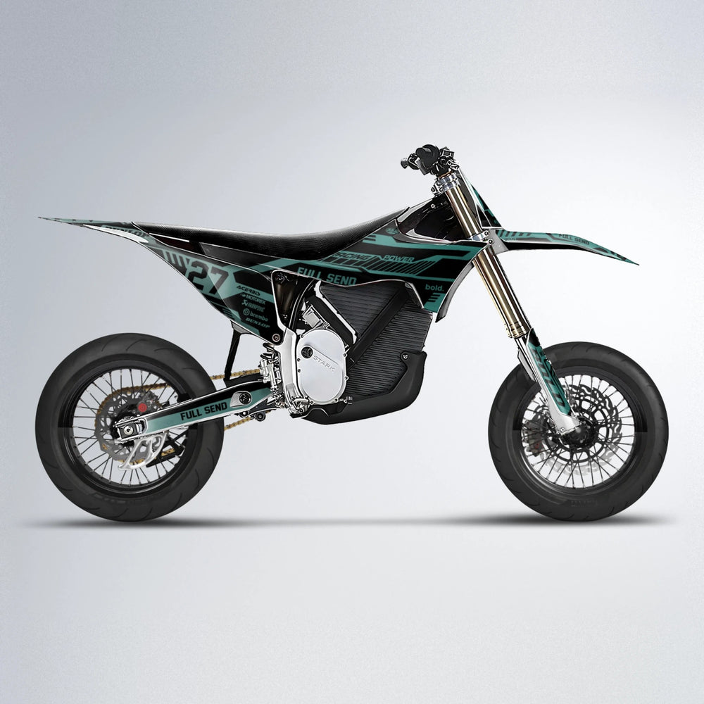 STEALTH Stark Varg SM supermoto graphics kit in Mint
