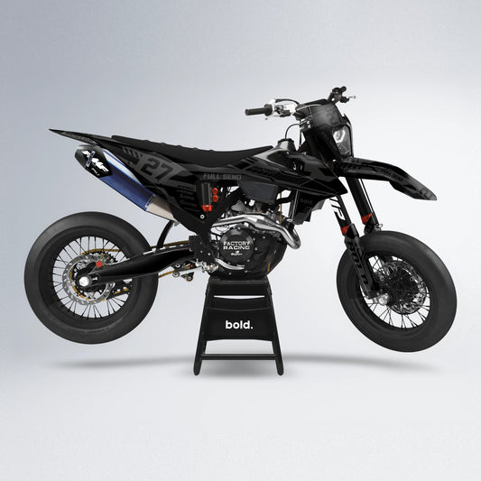 STEALTH supermoto graphics kit in Black