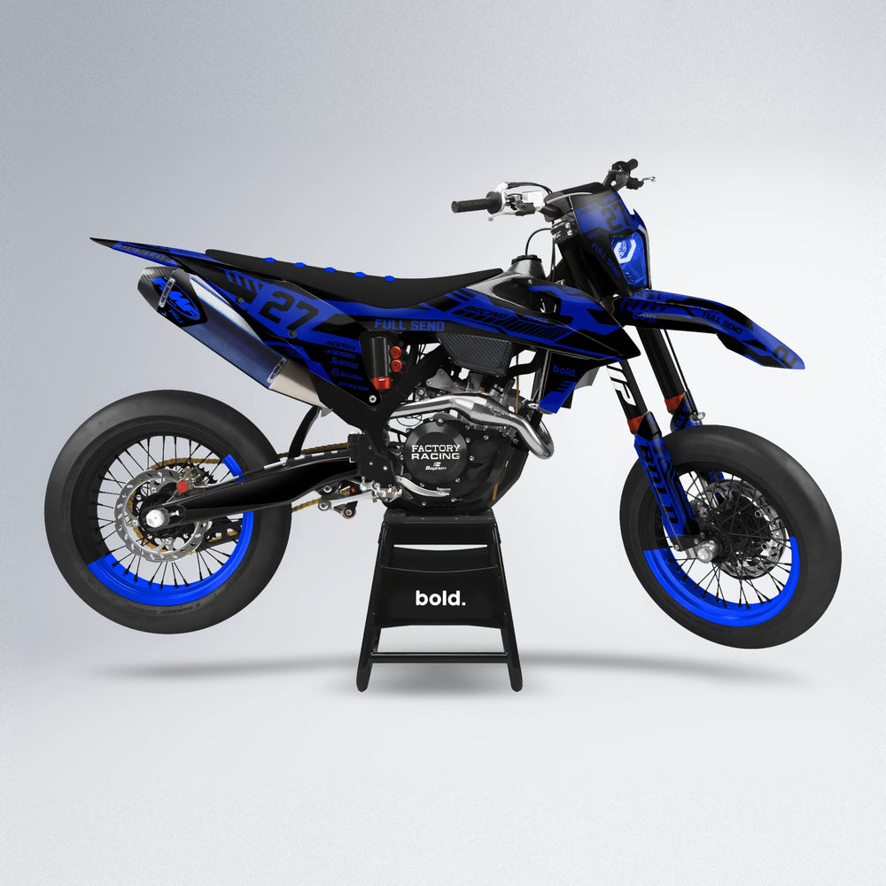 STEALTH supermoto graphics kit in Blue