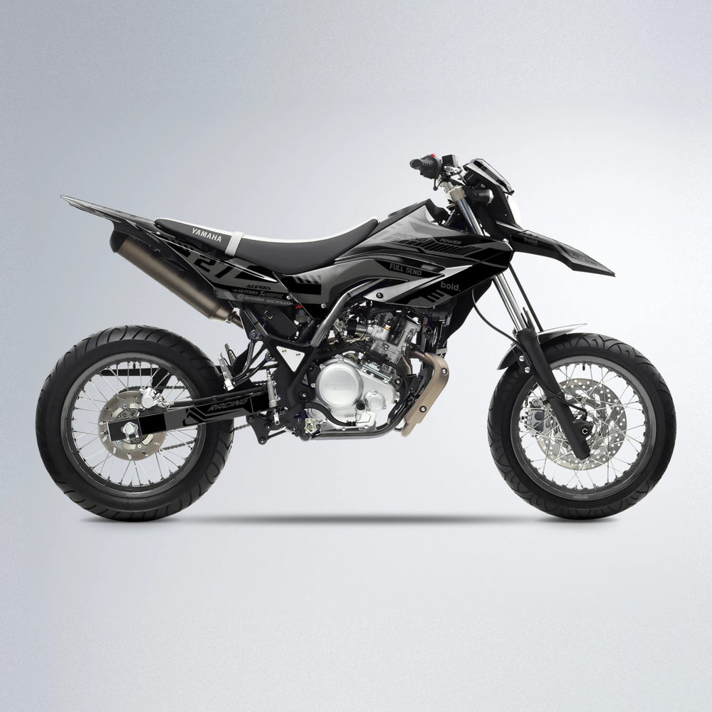 STEALTH Yamaha WR 125X supermoto graphics kit in Black
