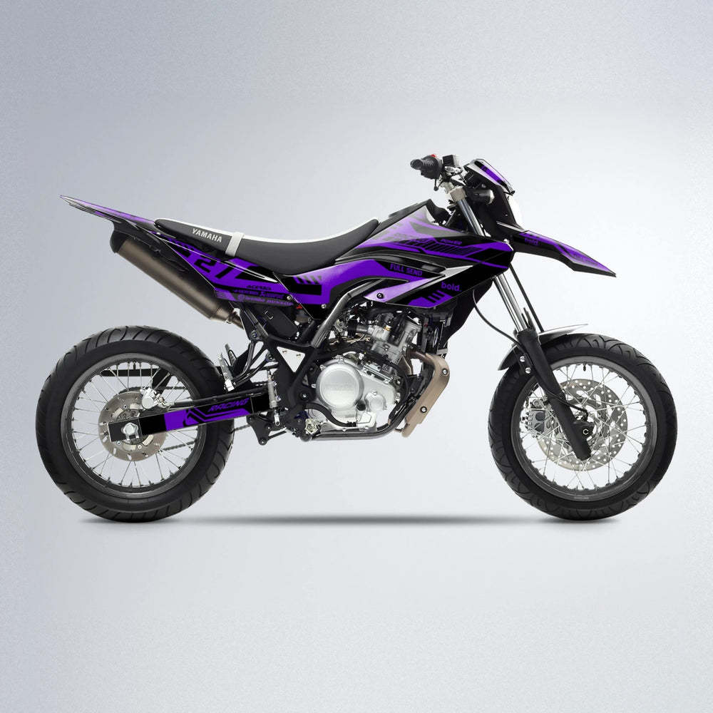 STEALTH Yamaha WR 125X supermoto graphics kit in Purple
