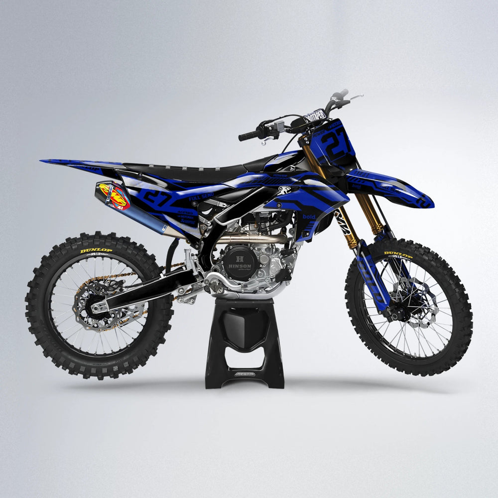 STEALTH Yamaha YZF MX motocross graphics kit in Blue