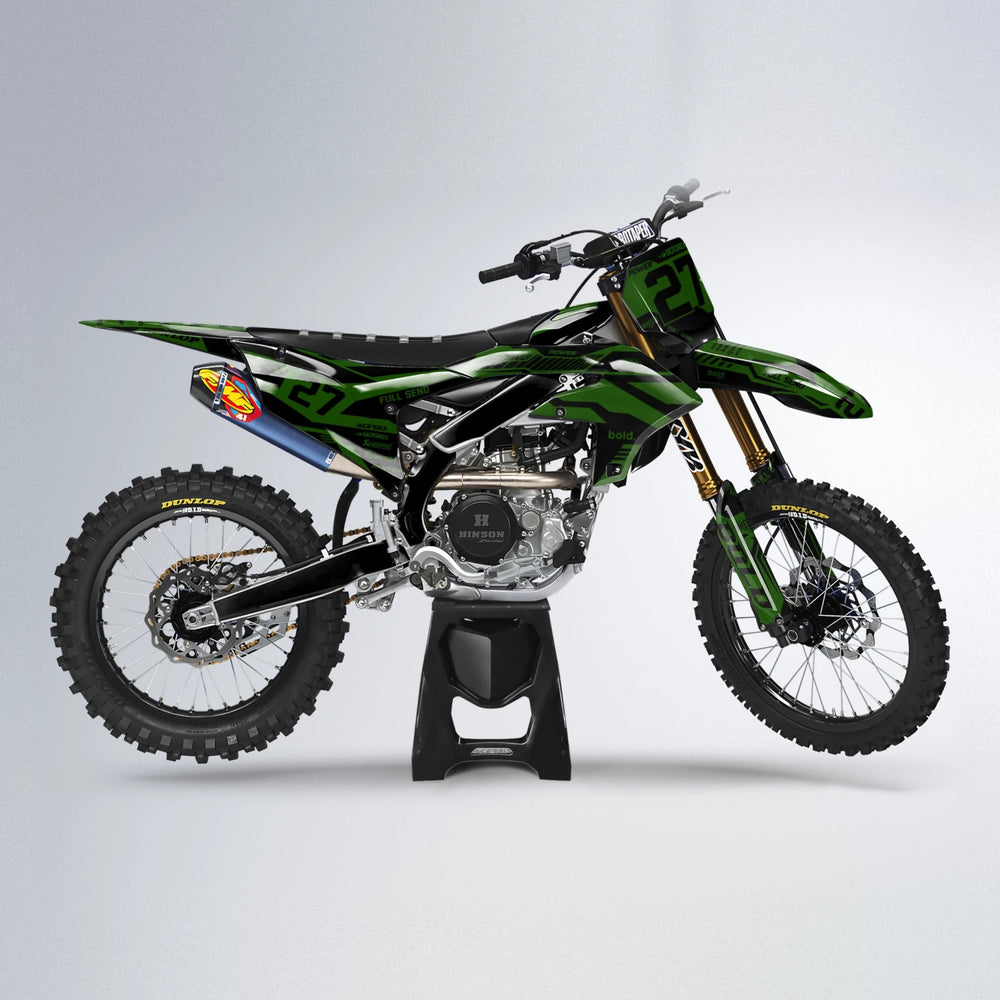 STEALTH Yamaha YZF MX motocross graphics kit in Green