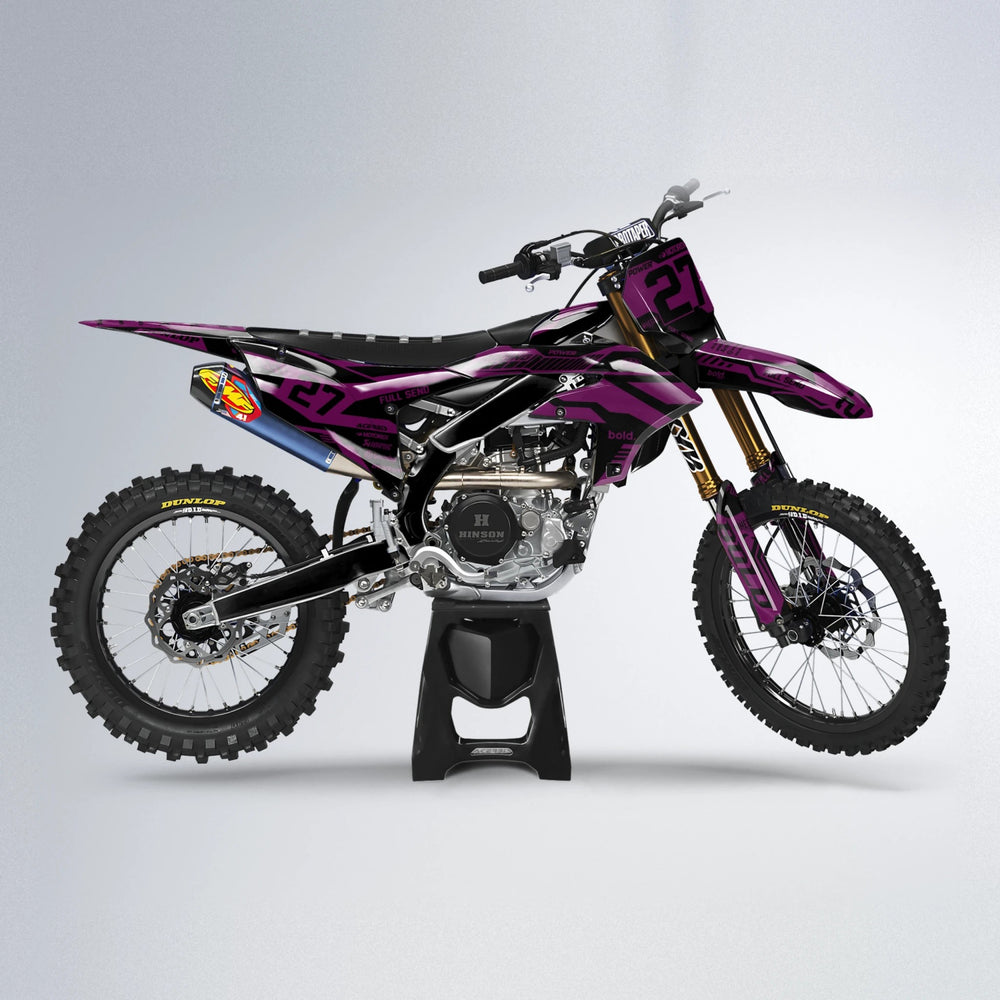 STEALTH Yamaha YZF MX motocross graphics kit in Pink