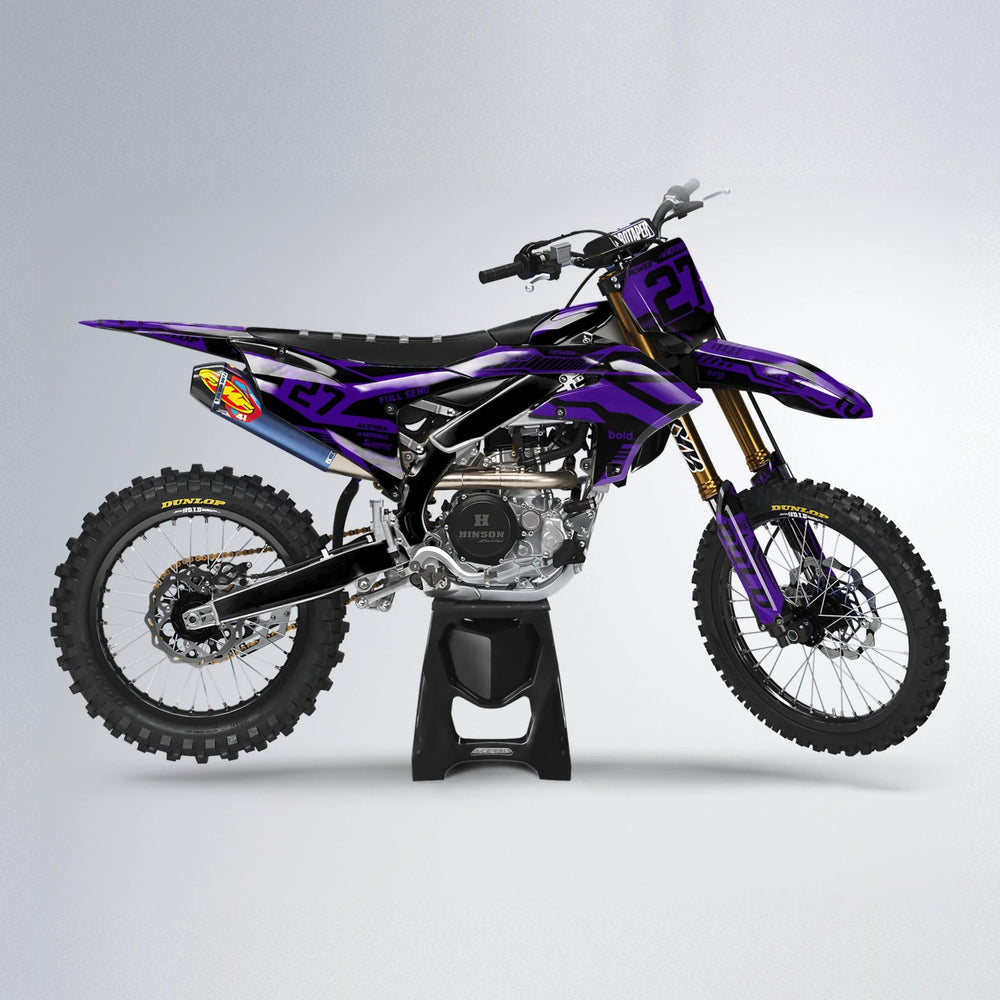 STEALTH Yamaha YZF MX motocross graphics kit in Purple