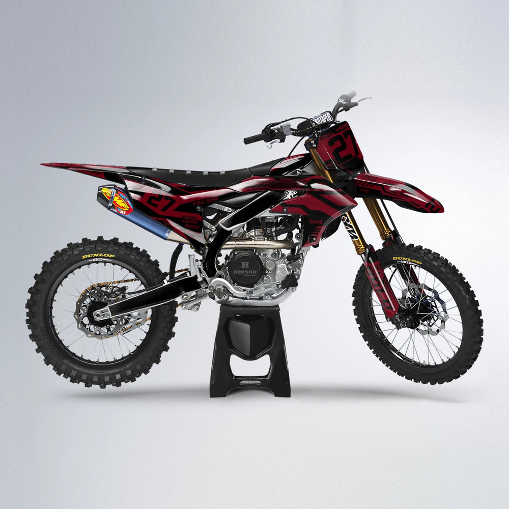STEALTH Yamaha YZF MX motocross graphics kit in Red