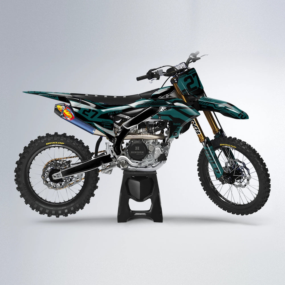 STEALTH Yamaha YZF MX motocross graphics kit in Teal