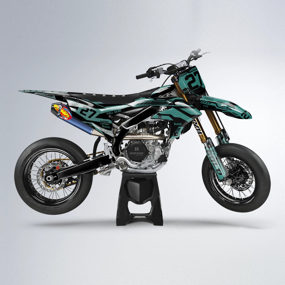 STEALTH Yamaha YZF SM supermoto graphics kit in Mint