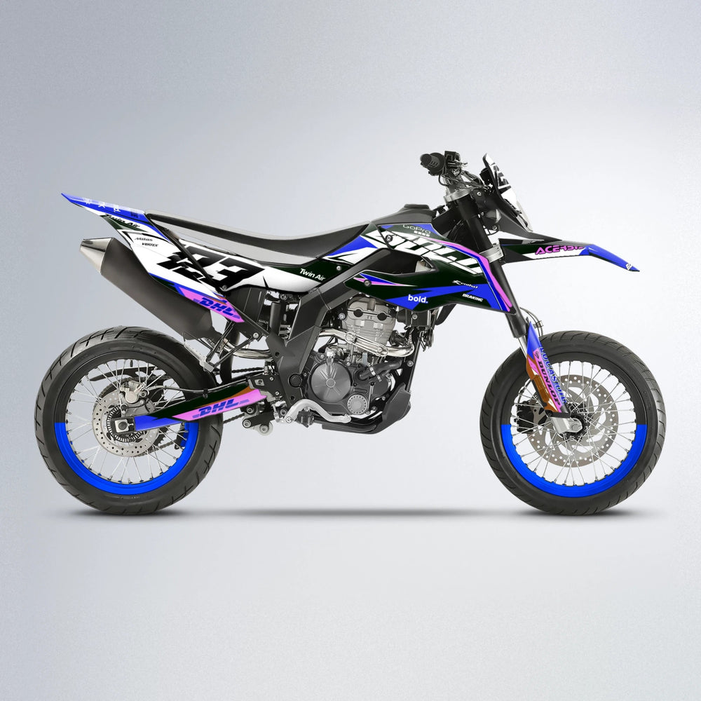 STENMARK Aprilia SX 125 supermoto graphics kit in Blue