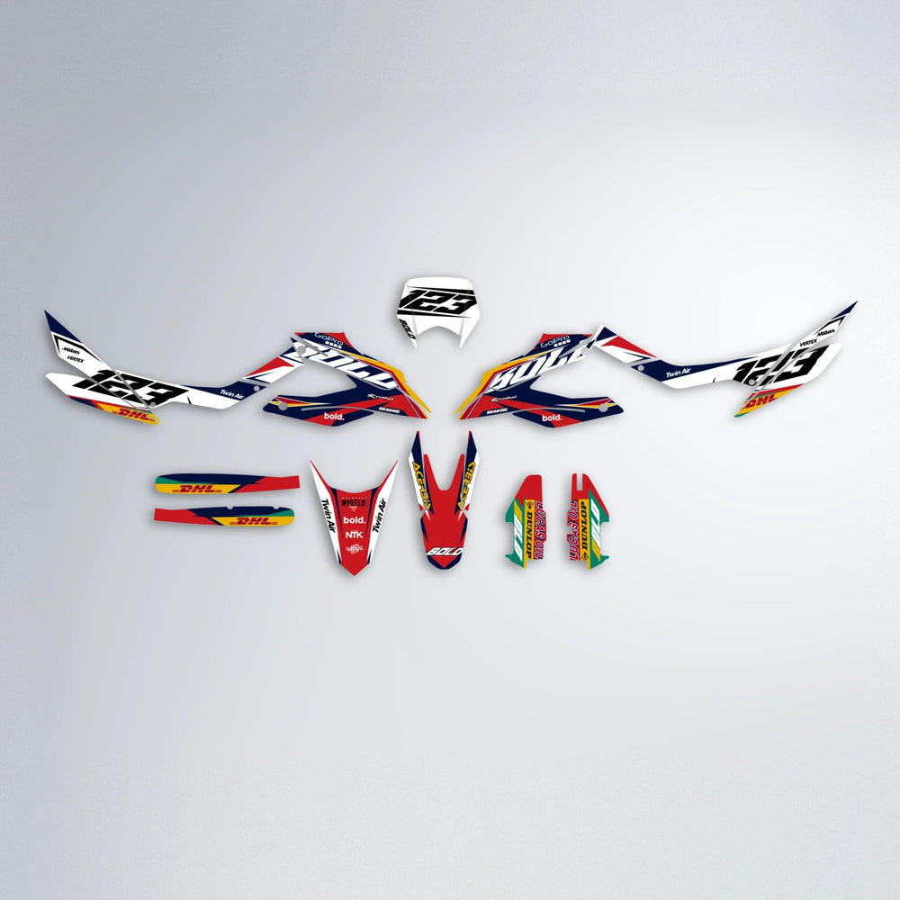 STENMARK Aprilia SX 125 graphics kit parts layout in Red