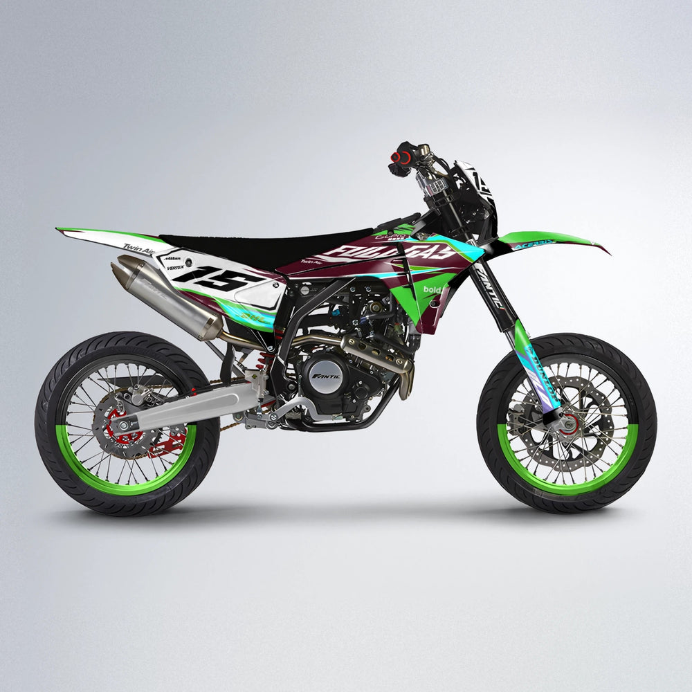 STENMARK Fantic supermoto graphics kit in Green