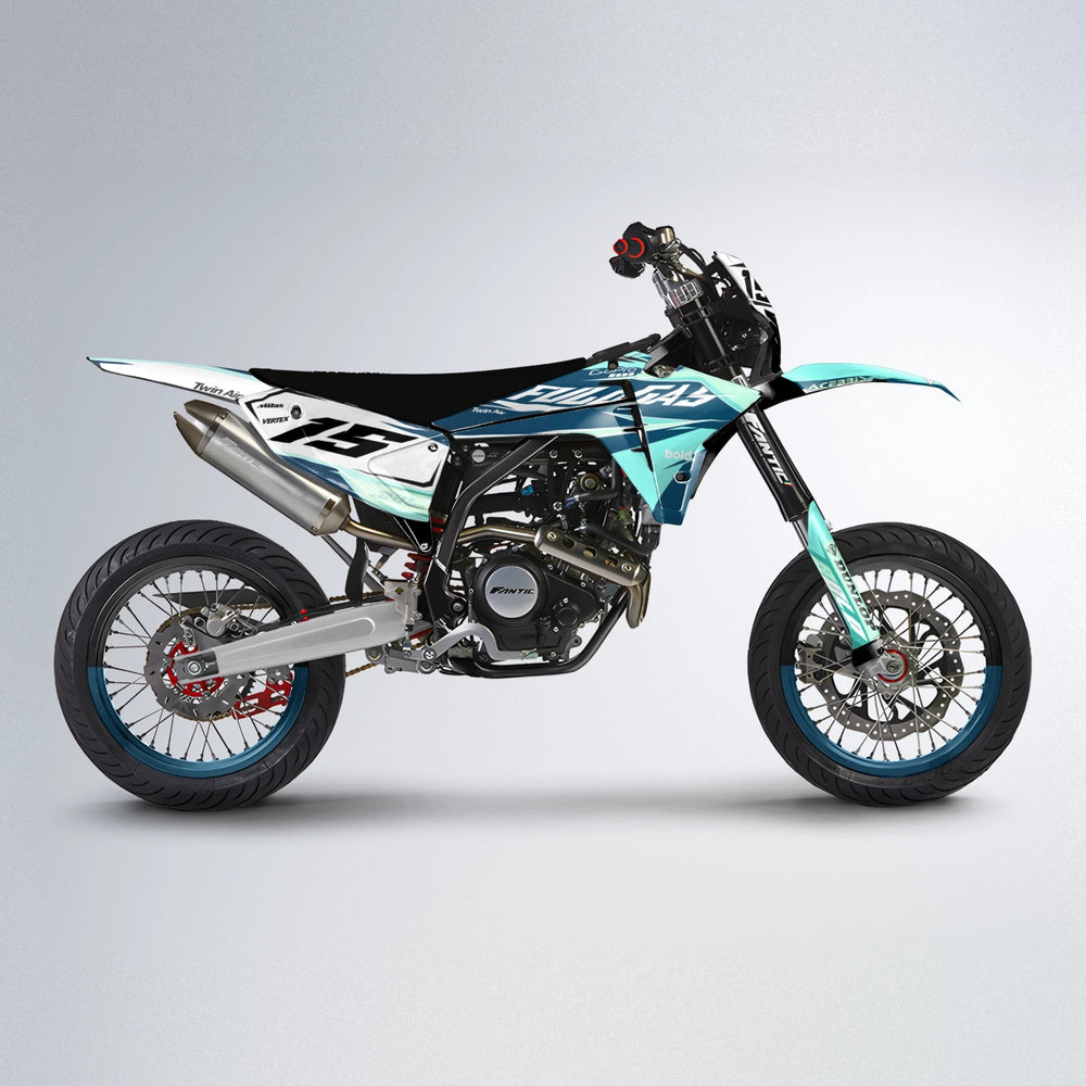 STENMARK Fantic supermoto graphics kit in Mint