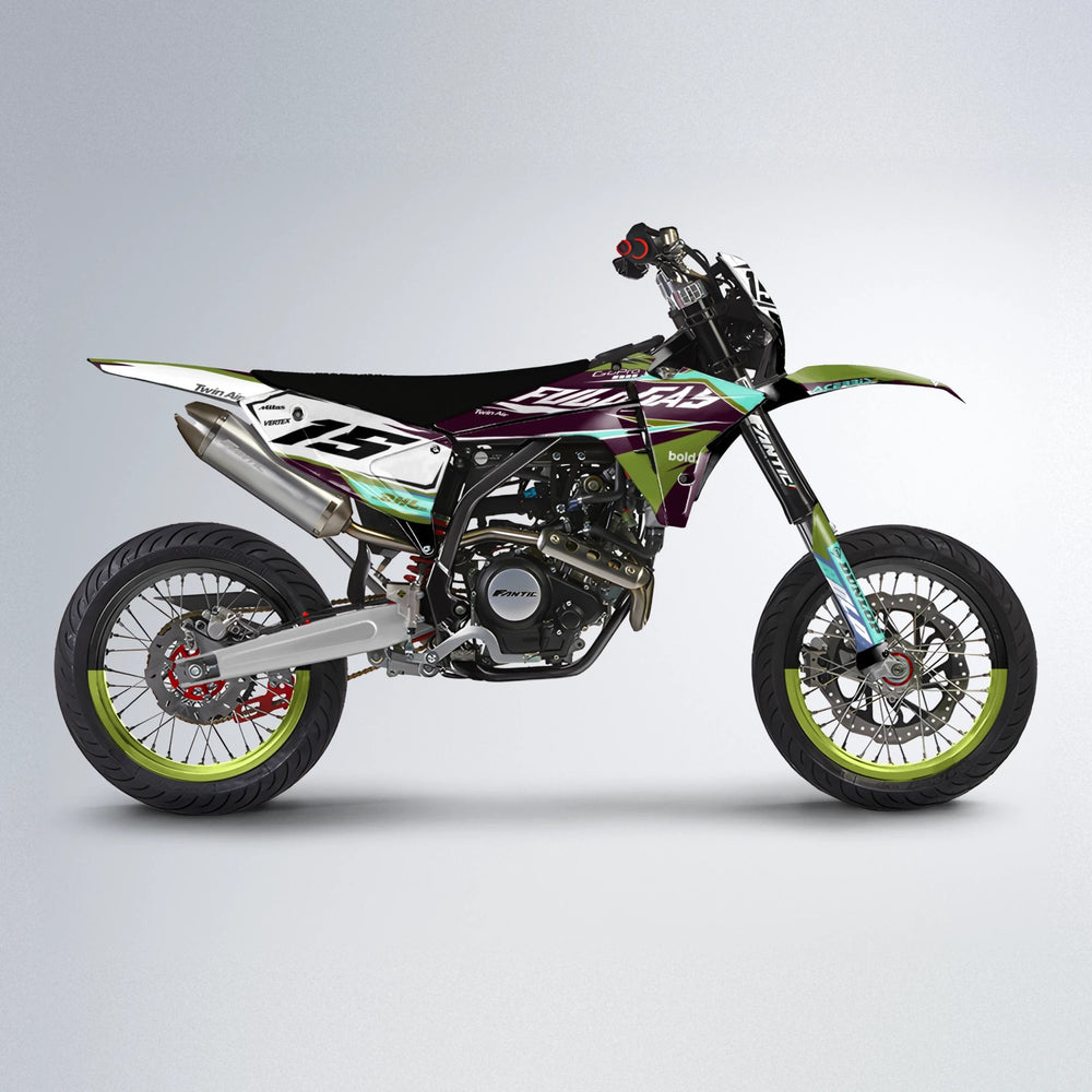 STENMARK Fantic supermoto graphics kit in Olive