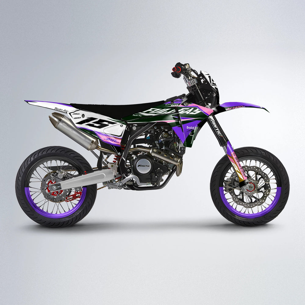STENMARK Fantic supermoto graphics kit in Purple