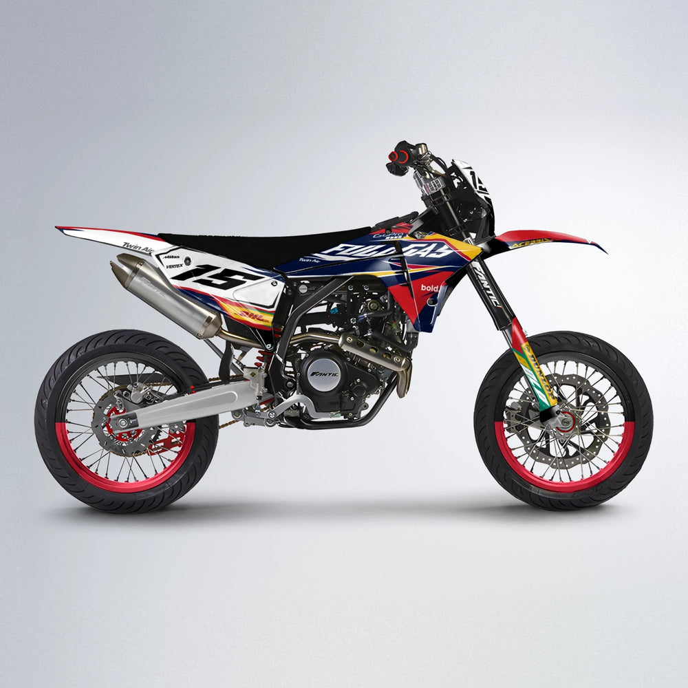 STENMARK Fantic supermoto graphics kit in Red