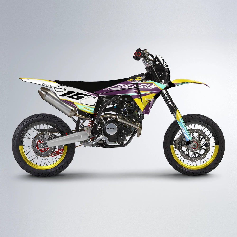 STENMARK Fantic supermoto graphics kit in Yellow