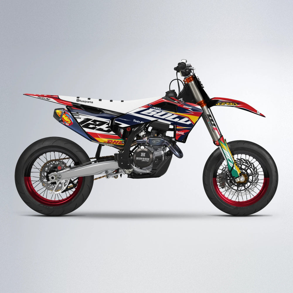 STENMARK Husqvarna FE/TE supermoto graphics kit in Red