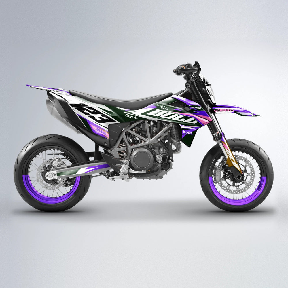 STENMARK KTM SMC 690 supermoto graphics kit in Purple