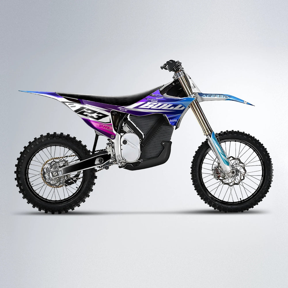 STENMARK Stark Varg MX motocross graphics kit in Blue Purple Fade