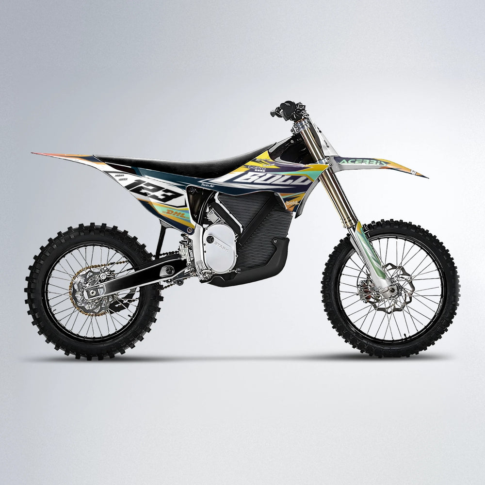 STENMARK Stark Varg MX motocross graphics kit in Pink & Yellow