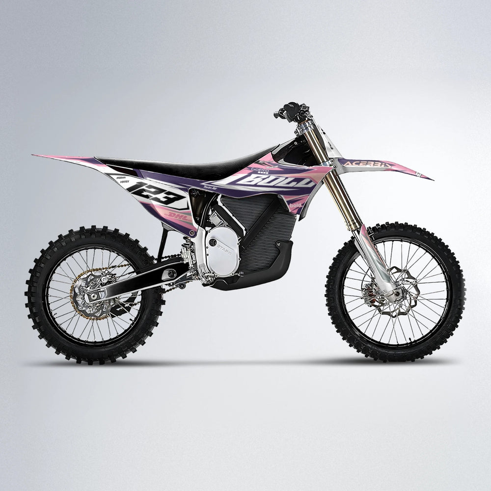 STENMARK Stark Varg MX motocross graphics kit in Sakura Pink