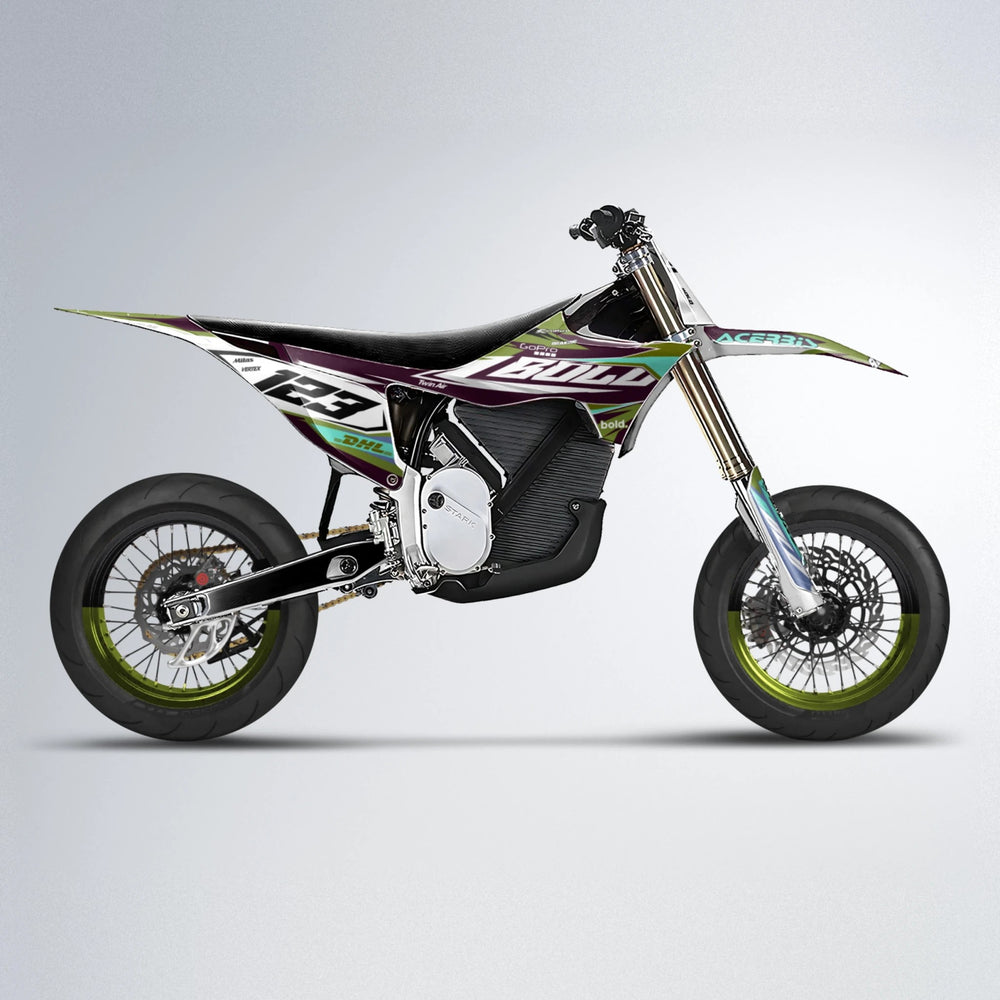 STENMARK Stark Varg SM supermoto graphics kit in Olive