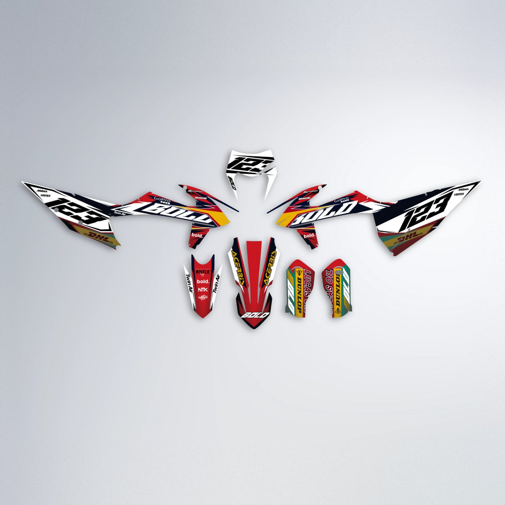 STENMARK graphics kit parts layout in Black & Red