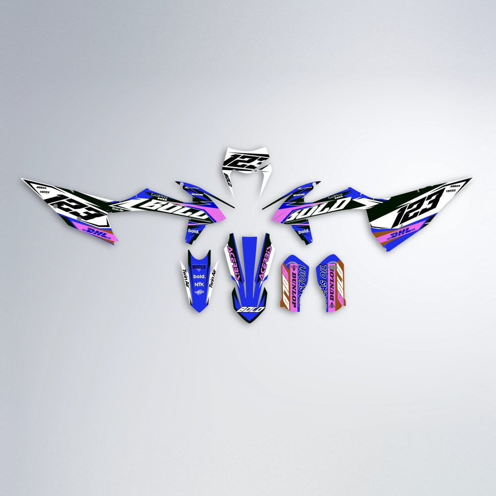 STENMARK graphics kit parts layout in Blue
