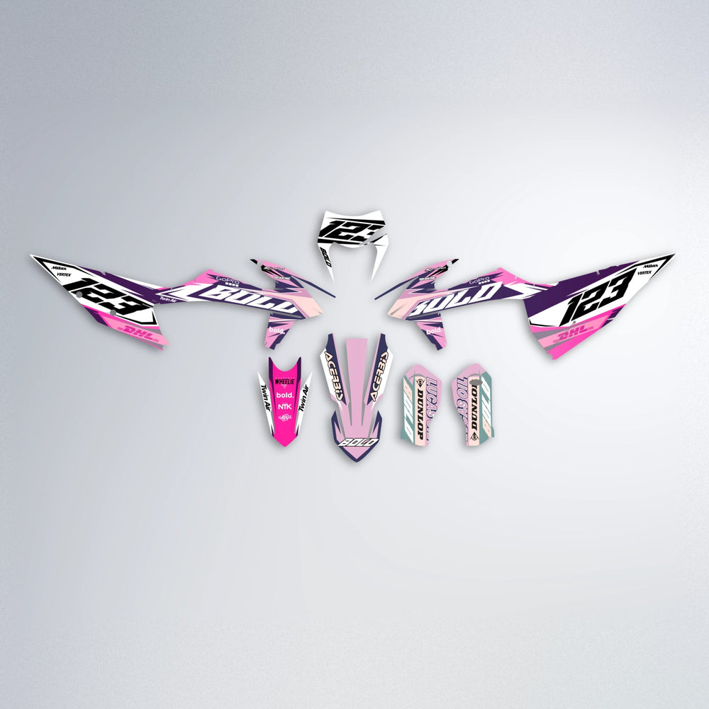 STENMARK graphics kit parts layout in Flamingo