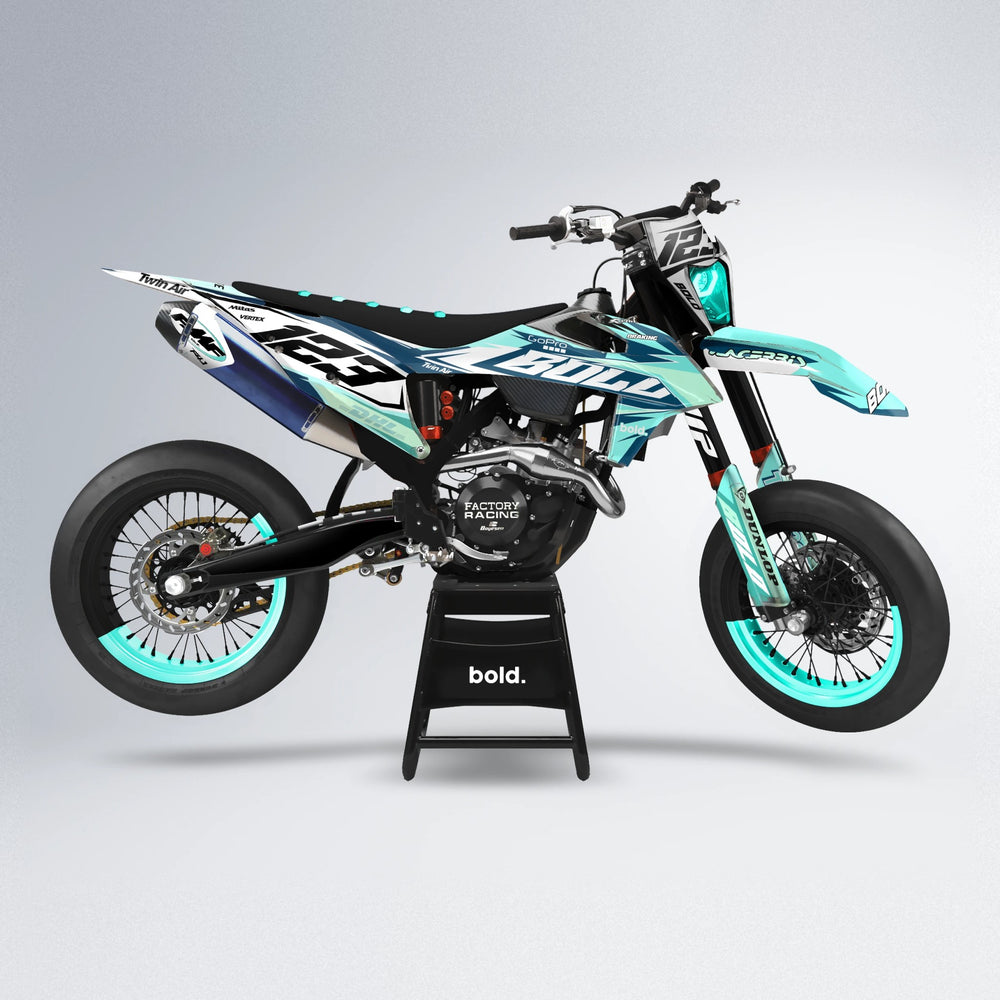 STENMARK supermoto graphics kit in Mint