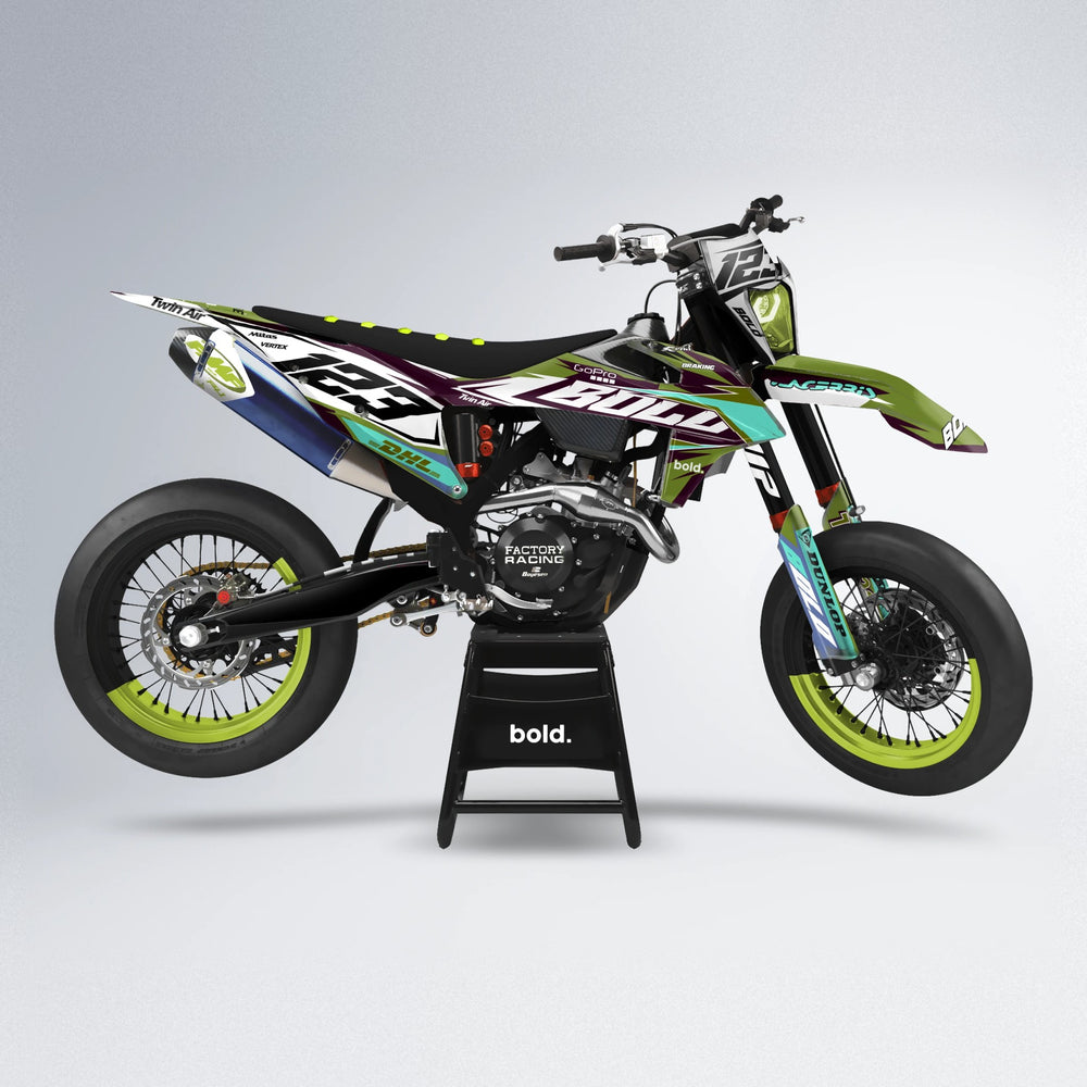STENMARK supermoto graphics kit in Olive