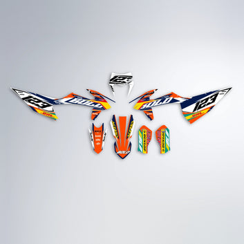 STENMARK graphics kit parts layout in Orange