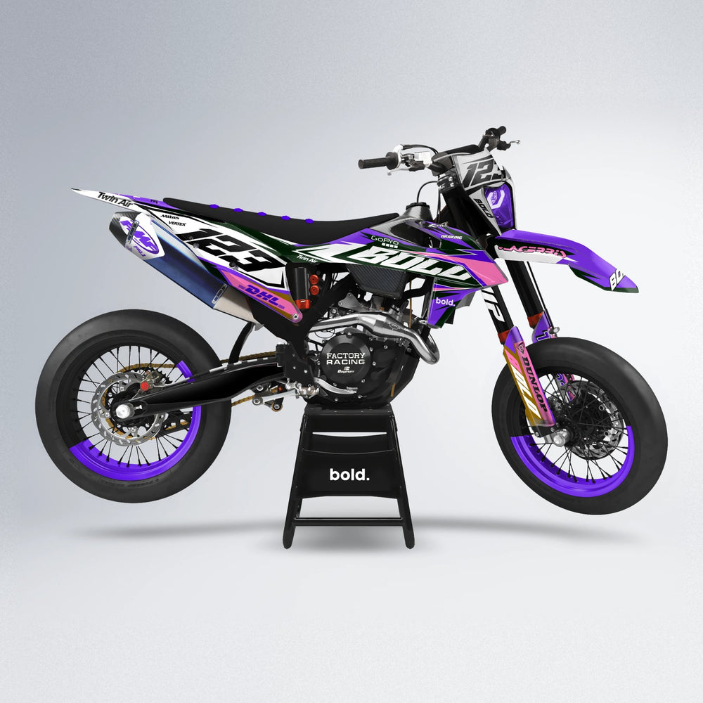 STENMARK supermoto graphics kit in Purple