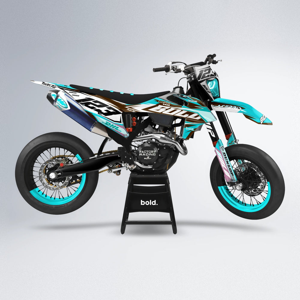 STENMARK supermoto graphics kit in Teal