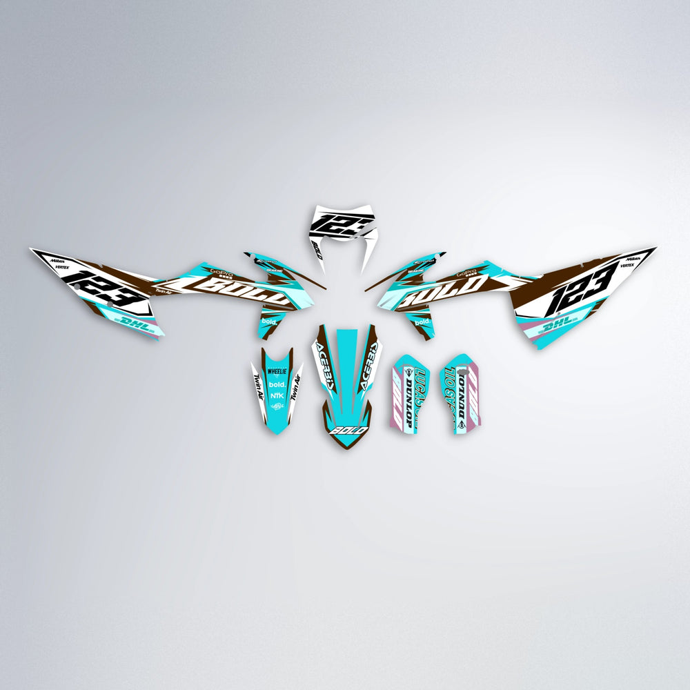 STENMARK graphics kit parts layout in Teal