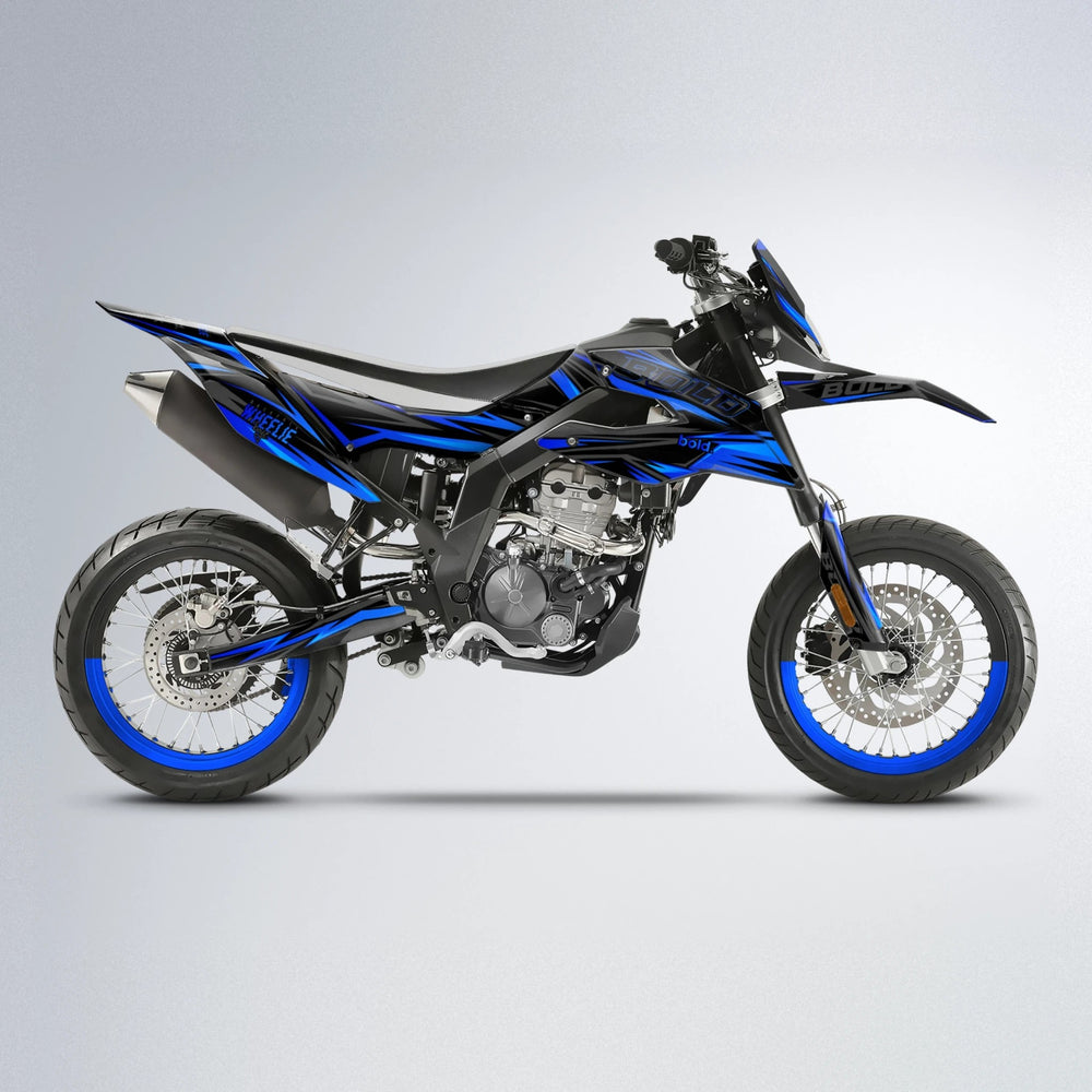STORM Aprilia SX 125 supermoto graphics kit in Custom Colour