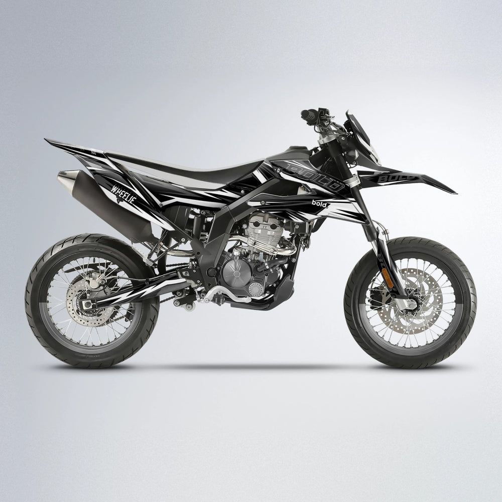 STORM Aprilia SX 125 supermoto graphics kit in White