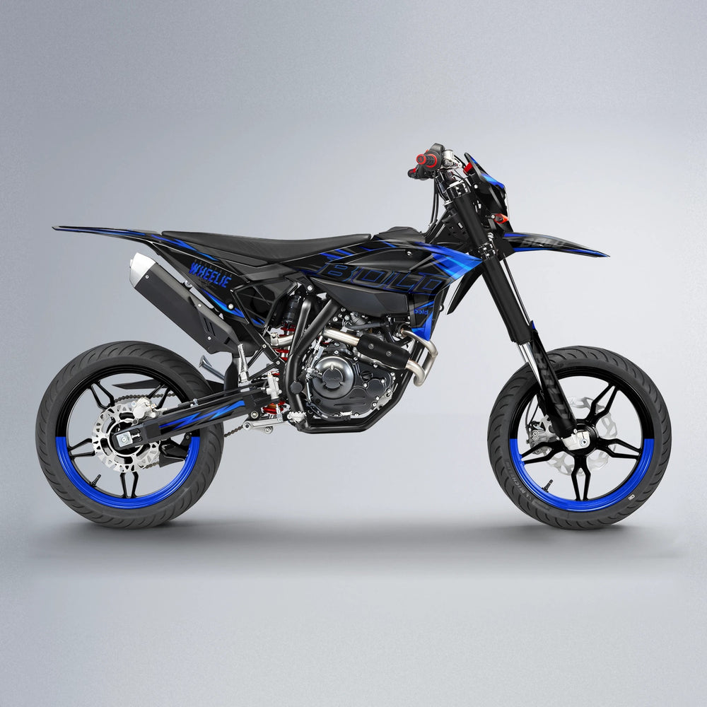 STORM Beta supermoto graphics kit in Custom Colour