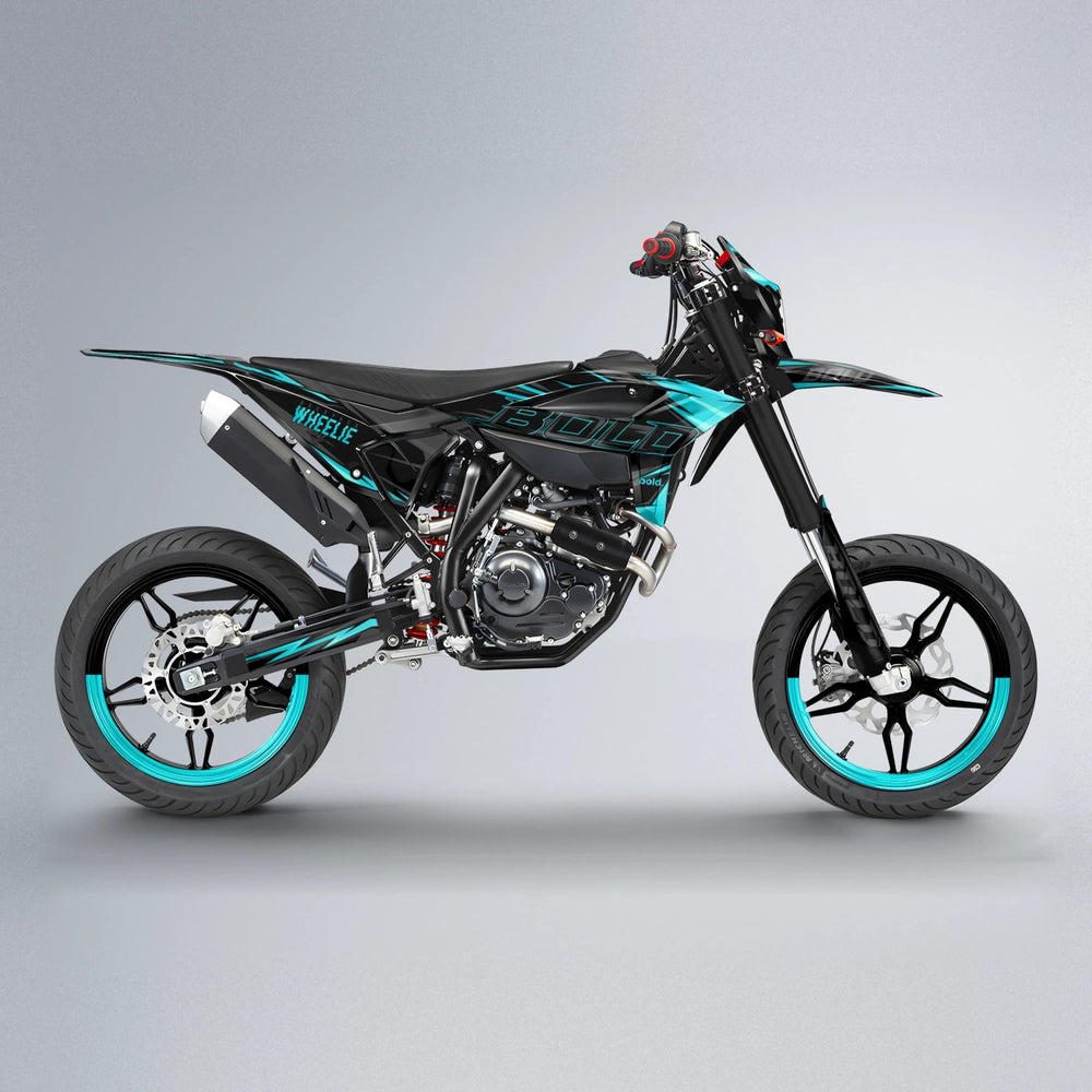 STORM Beta supermoto graphics kit in Teal
