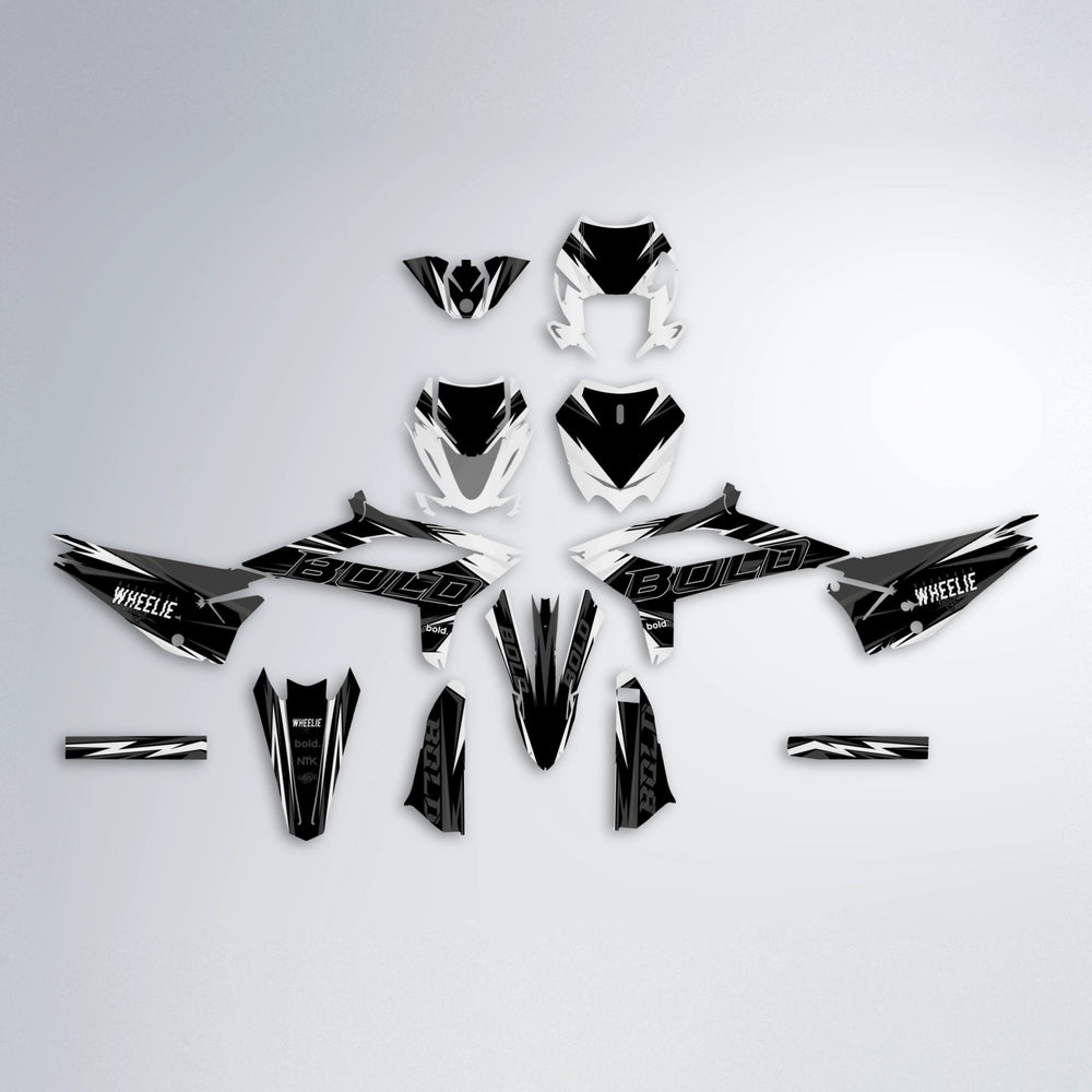 STORM Beta graphics kit parts layout in White