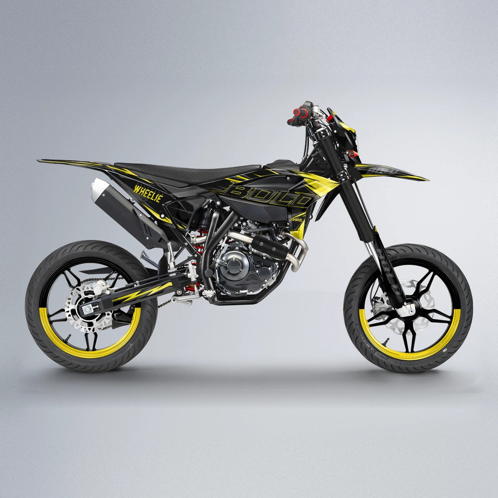 STORM Beta supermoto graphics kit in Yellow