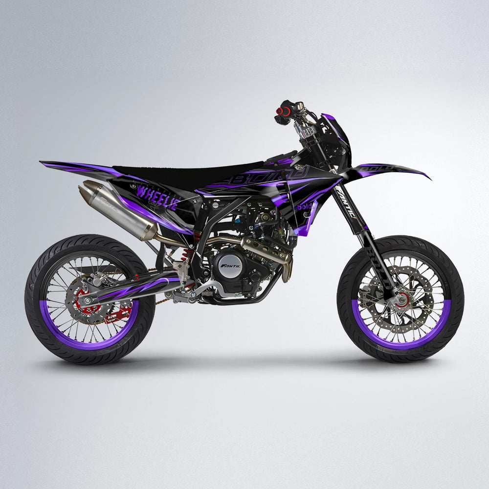 STORM Fantic supermoto graphics kit in Purple