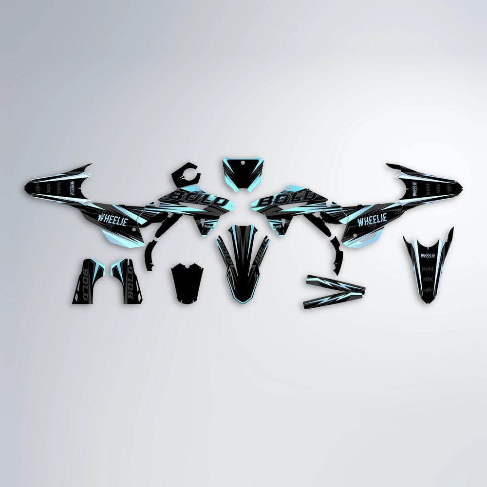 STORM Honda graphics kit parts layout in Mint