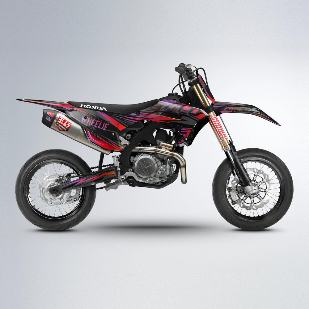 STORM Honda supermoto graphics kit in Red