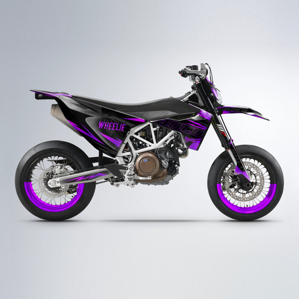 STORM Husqvarna 701 supermoto graphics kit in Purple