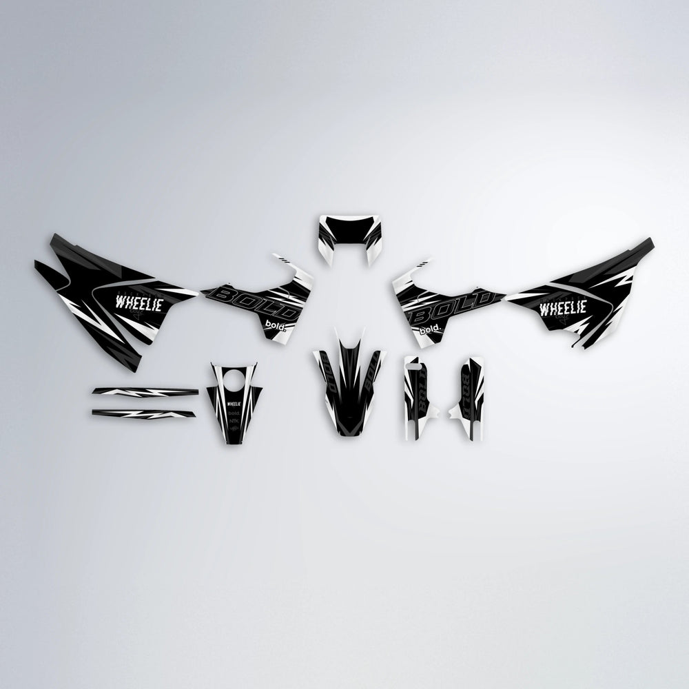 STORM Husqvarna 701 graphics kit parts layout in White